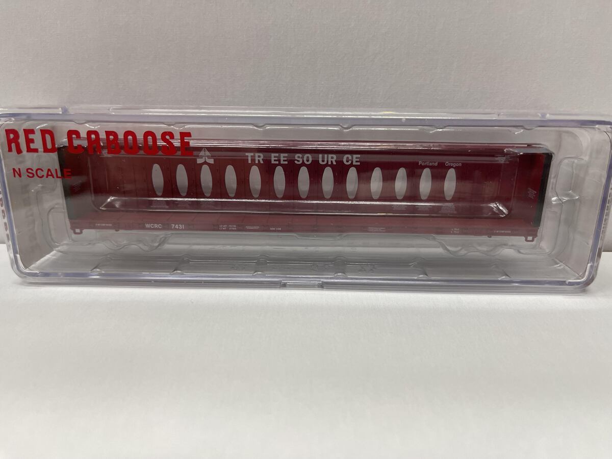 Red Caboose RN-16625-7 N Tree Source Centerbeam Car #7431 No Wheels No Couplers