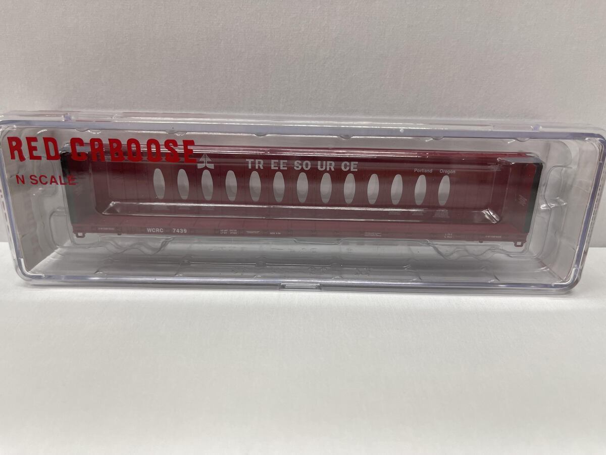 Red Caboose RN-16625-9 N Tree Source Centerbeam Car #7439 No Wheels No Couplers