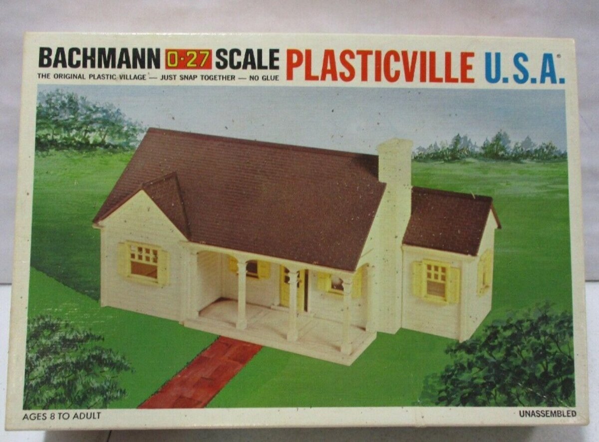 Bachmann 1912 O-27 Plasticville New England Rancher Residential Building Kit