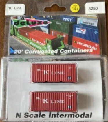Deluxe Innovations 3250 N K Line 20' Corrugated Containers (Pack of 2)