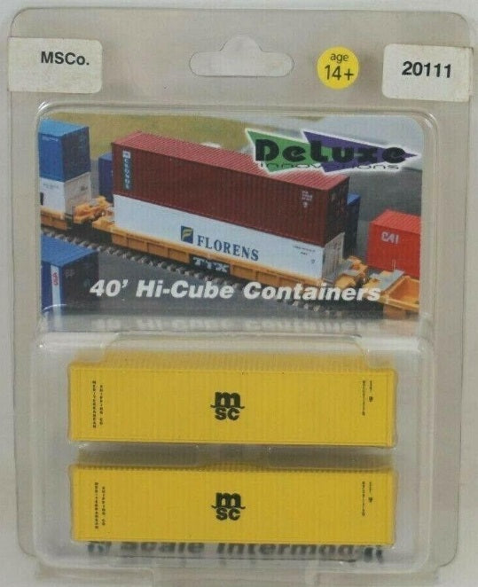 Deluxe Innovations 20111 N msc 40' Hi-Cube Containers (Pack of 2)