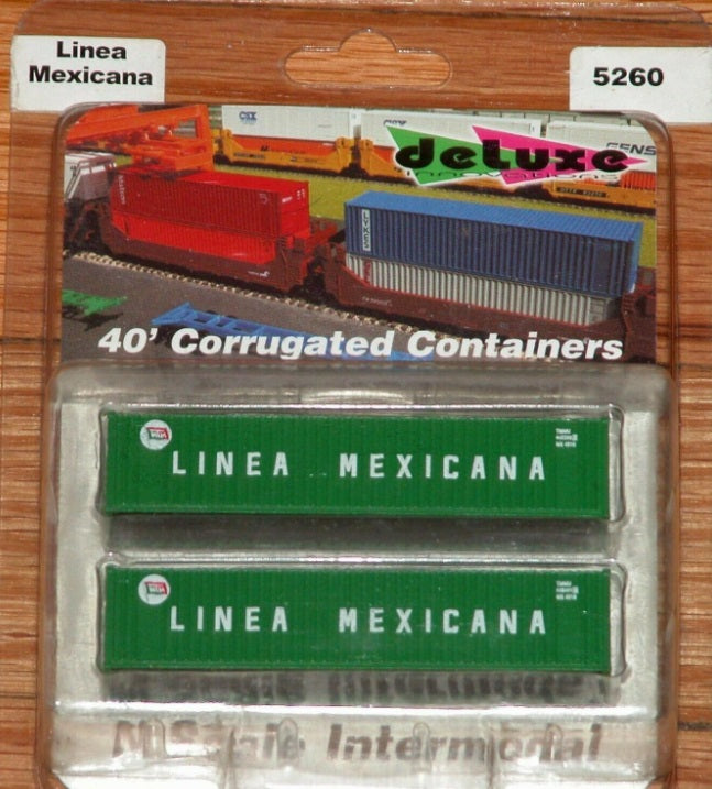 Deluxe Innovations 5260 N Linea Mexicana 40' Corrugated Containers (Pack of 2)