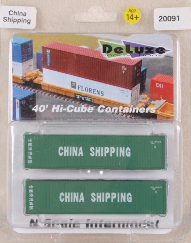 Deluxe Innovations 20091 N China Shiping 40' Hi-Cube Containers (Pack of 2)