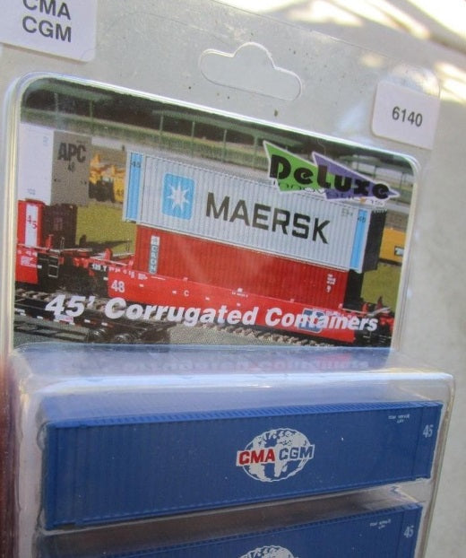 Deluxe Innovations 6140 N CMA CGM 45' Corrugated Cointaners (Pack of 2)