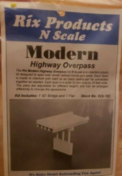 Rix Products 628-0162 N Modern Highway Overpass Kit