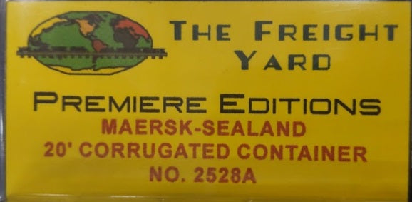 The Freight Yard 2528A N Maersk Sealand 20' Corrugated Containers (Pack of 2)