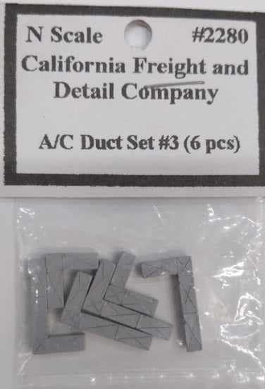 California Freight & Detail 2280 N A/C Duct Set #3 (Pack of 6)