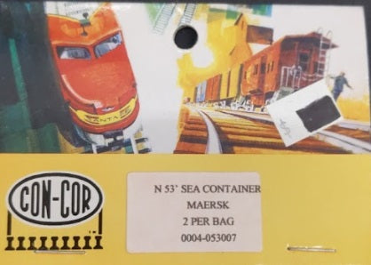Con-Cor 0004-053007 N Maersk 53' Sea Container (Pack of 2)