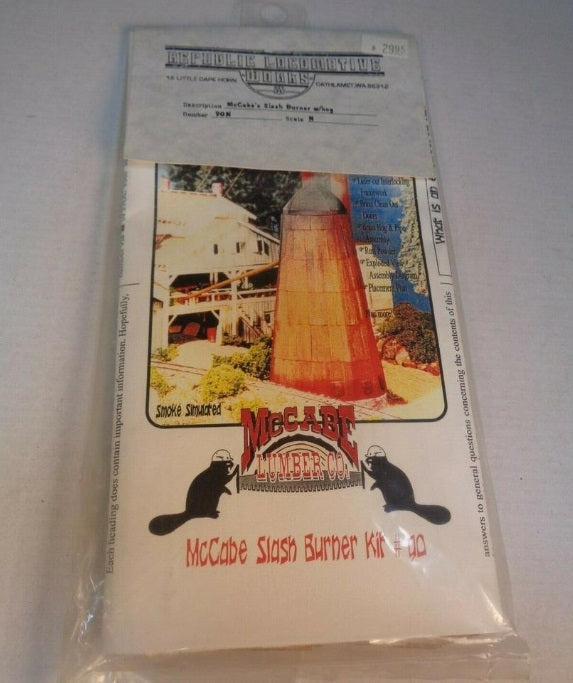 Republic Locomotive Works 90N N Scale McCabe's Slash Burner w/Hog Kit