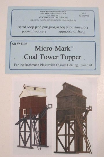 Micro-Mark 84306 O Scale Coal Tower Tooper Laser Cut Kit