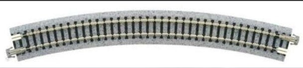 Kato 20-140 Kato 20-140 N 15" Radius 30° Curved Track Single Piece