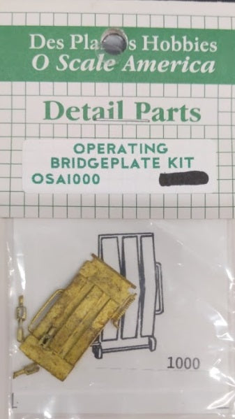 Des Plaines Hobbies OSA1000 O Operating Bridgeplate Brass Kit