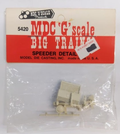 MDC 5420 G Scale Speeder Details