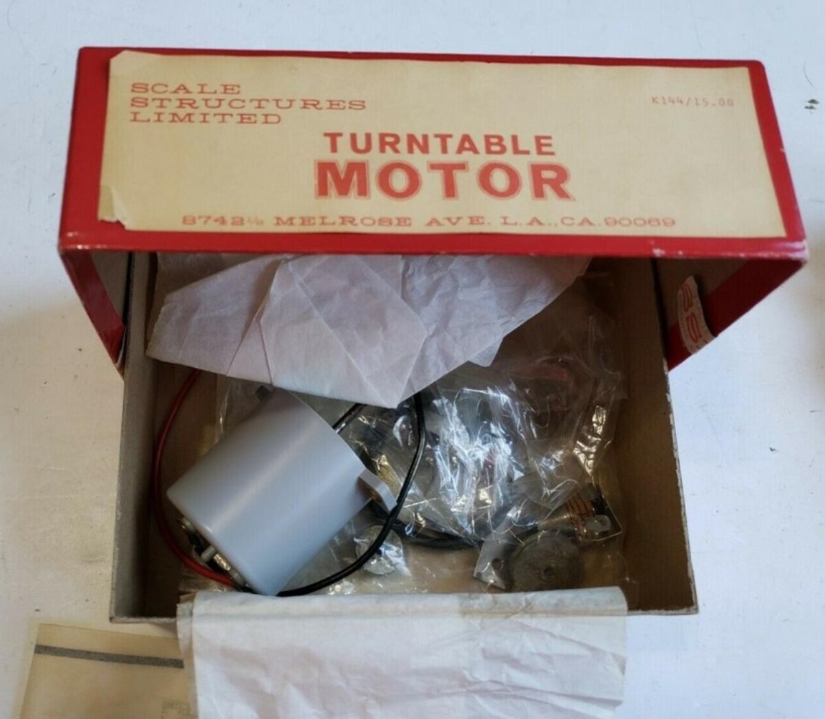 SS Limited K144 HO Turntable Motor