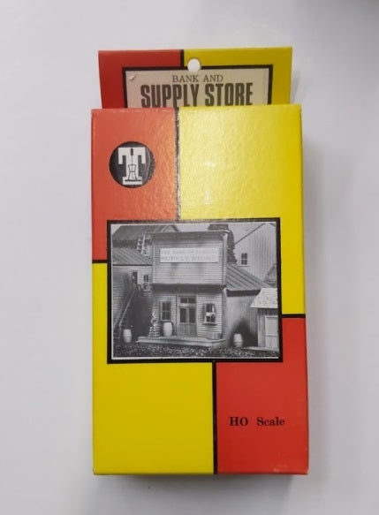 Timberline Models 144-595 HO Scale Bank and Supply Store Building Kit