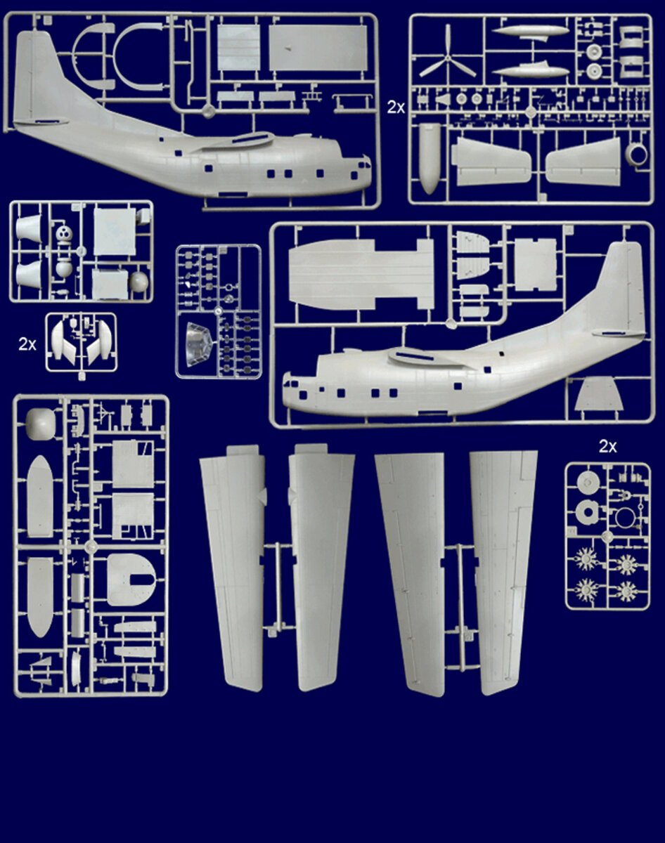 Roden Plastic Models 057 1:72 Fairchild C-123K/UC-123B/K Provider Aircraft Kit