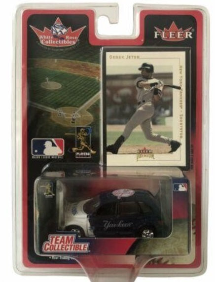 White Rose Collectibles Collectible Derek Jeter Card/ Yankees Diecast Car