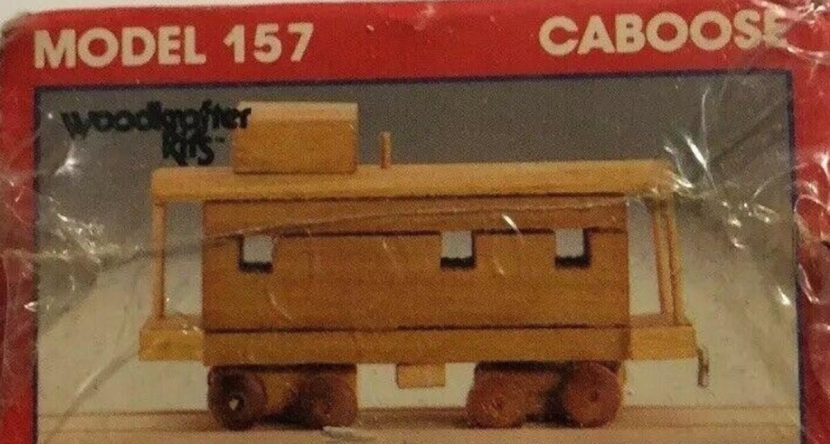 Wood Krafters 157 HO Caboose 2 Wooden Kit