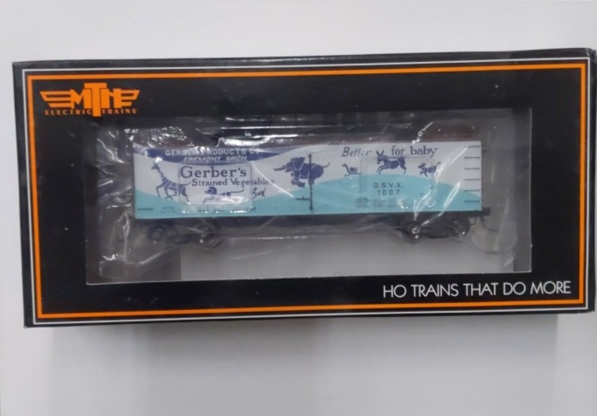 MTH 80-90025C HO Gerber Products R40-2 Reefer Car #1007
