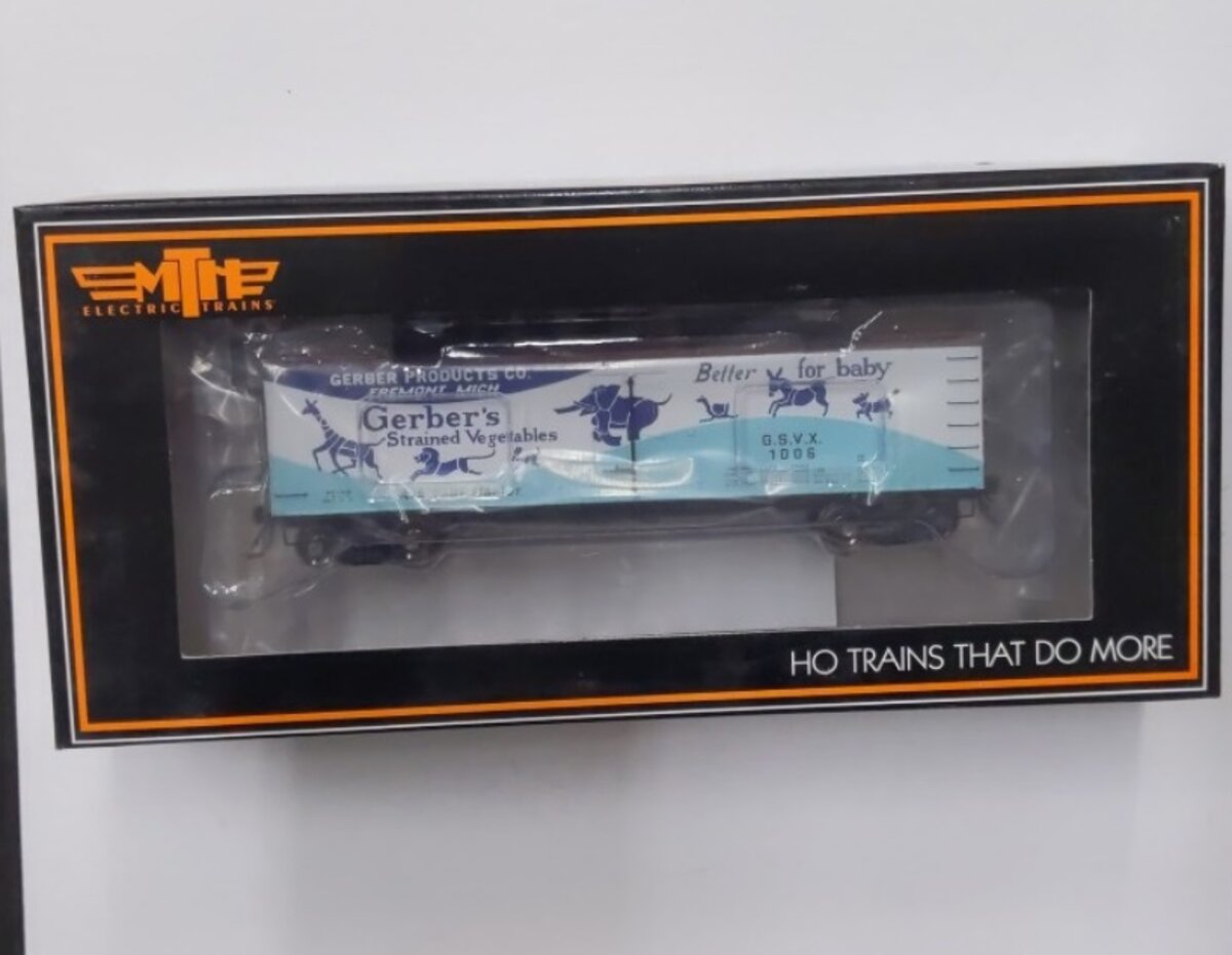 MTH 80-90025B HO Gerber Products R40-2 Reefer Car #1006