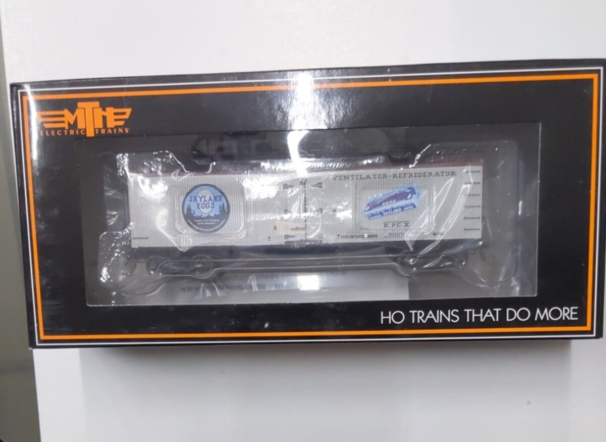 MTH 80-90031D HO Skyland Eggs R40-2 Reefer Car #6005