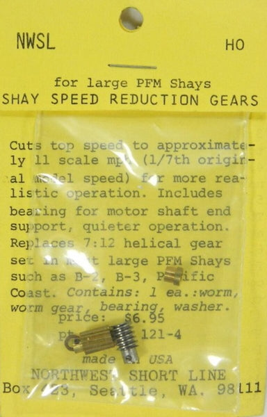 nwsl gear NWSL 121-4 HO Shay Speed Reduction Gears ForLarge PFM Shays – Trainz
