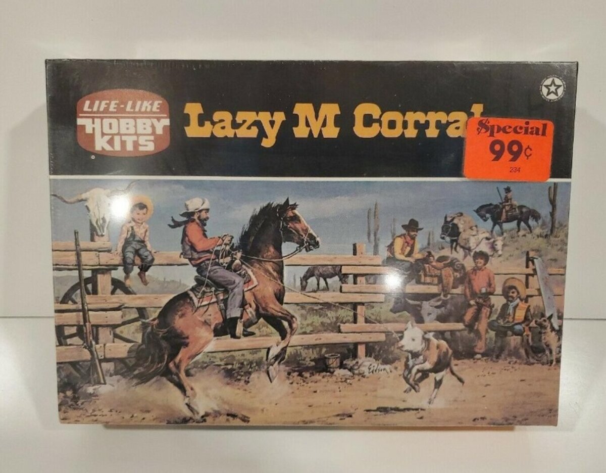 Life Like 09681 HO Hobby Kits Lazy M Corral Kit