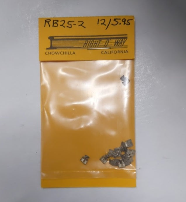 Right O' Way RB25-2 O Scale Rail Braces Code 148 W/Out Tie Plate