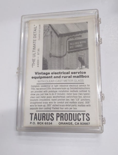 Taurus Products 4000 O Vintage Electrical Service Box Equipment and Mailbox Kit