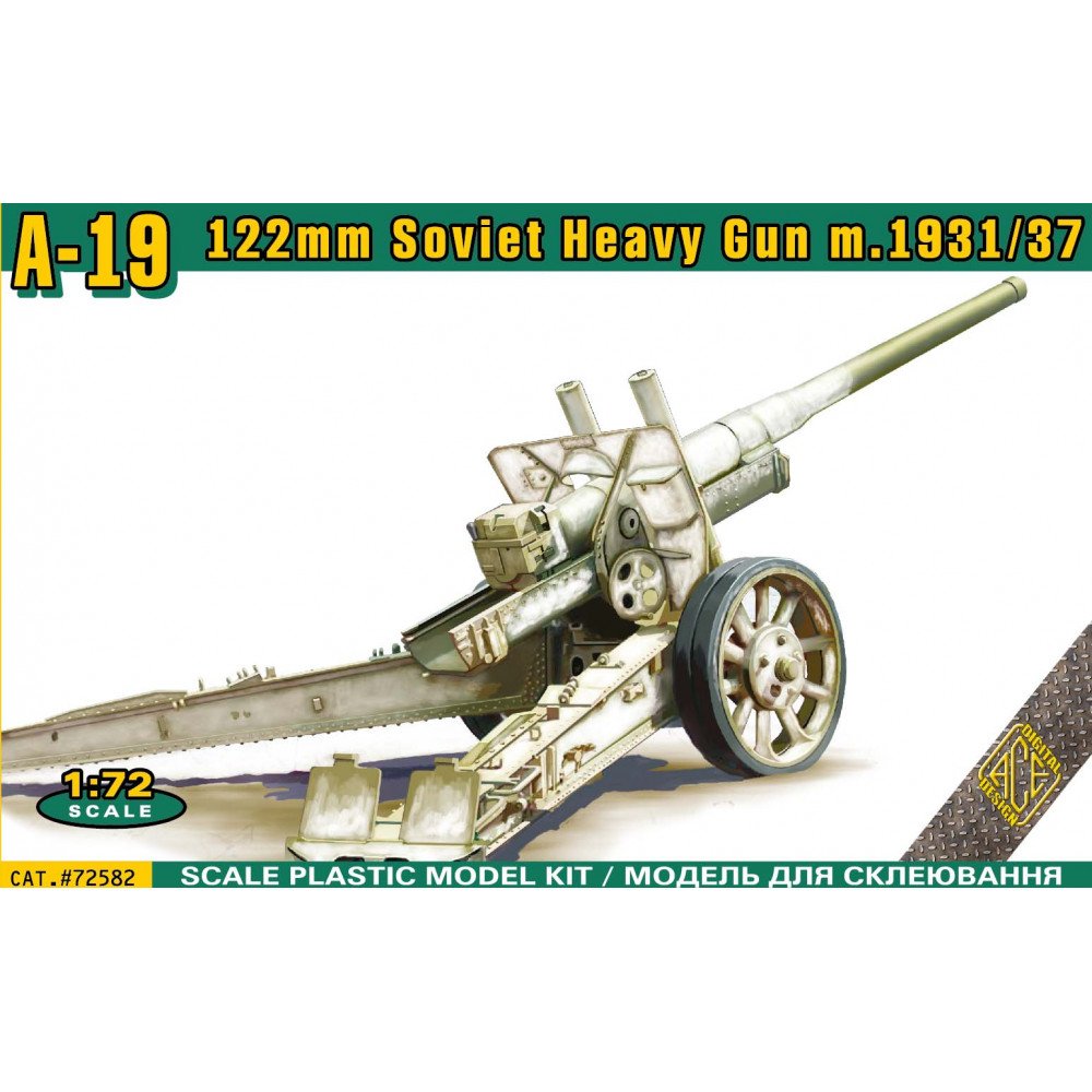 ACEs 72582 1:72 A-19 122mm Soviet Heavy Gun m.1931/37 Military Artillery Kit