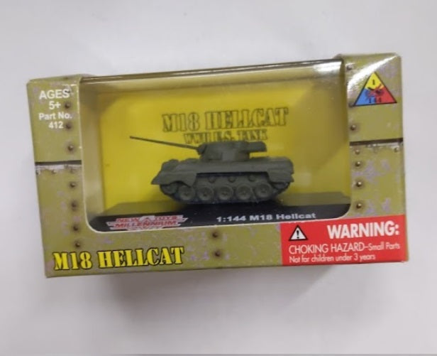New Millenium 412 1:144 M18 Hellcat Military Tank Vehicle