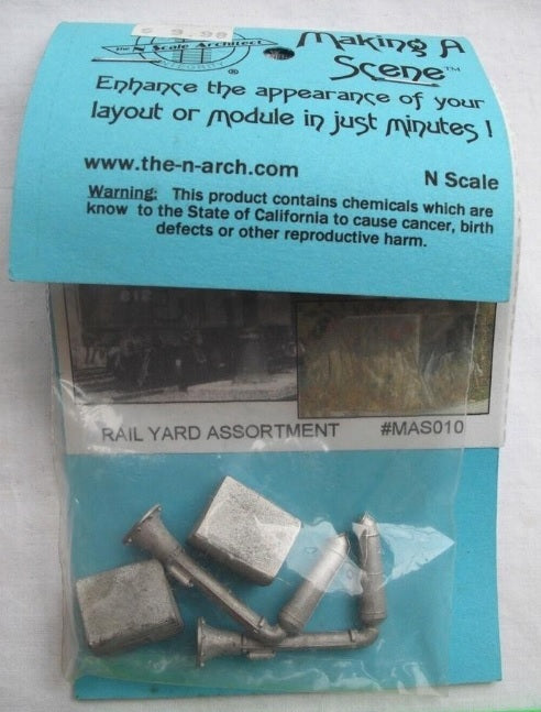 The N Scale Architect MAS010 N Rail Yard Assortment Metal Kit