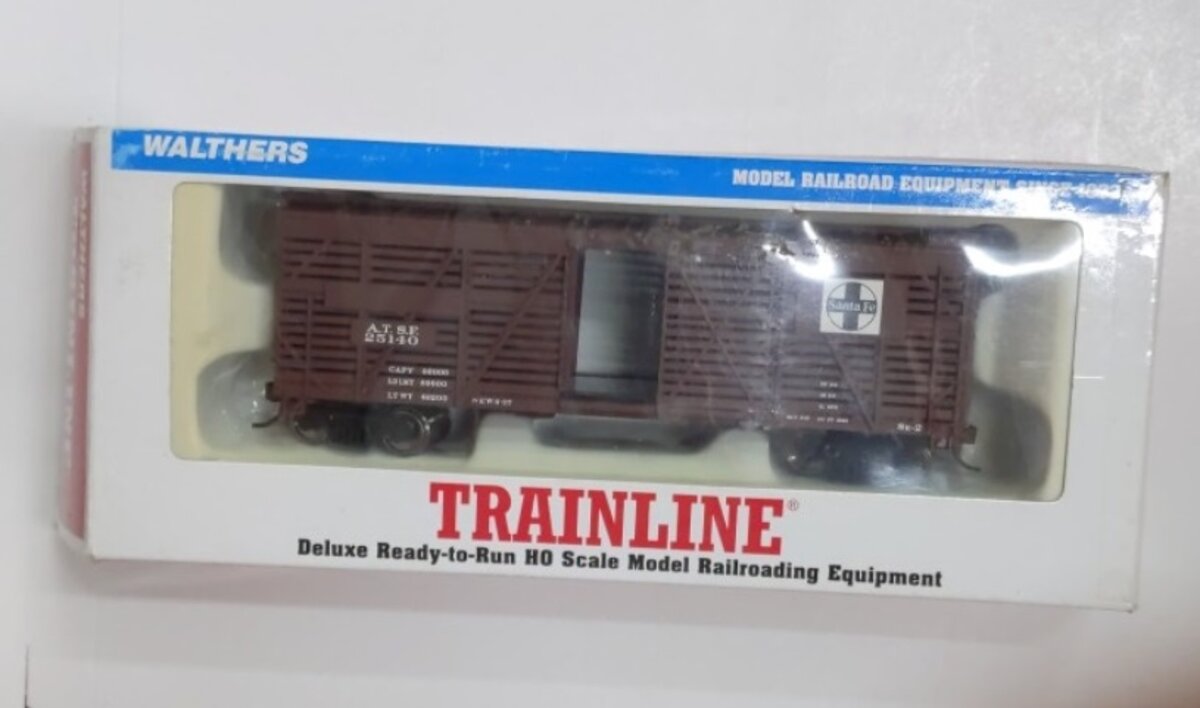 Walthers 25140 HO Trainline Santa Fe ATSF 40' Cattle Stock Car