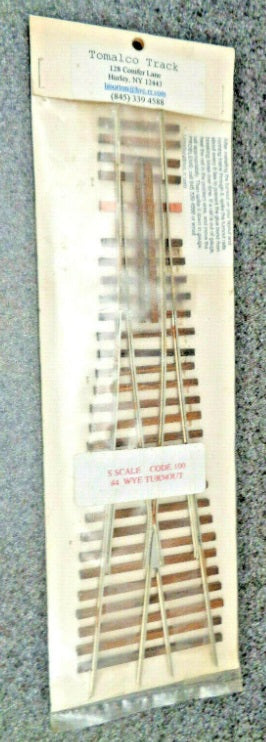 Tomalco S Code 100 #4 WYE Switch Turnout