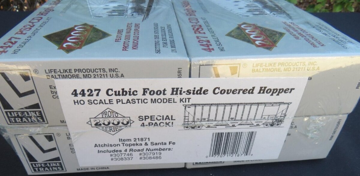 Proto 2000 21871 HO4427 PS2-CD High Side Covered Hopper (Pack of 4)