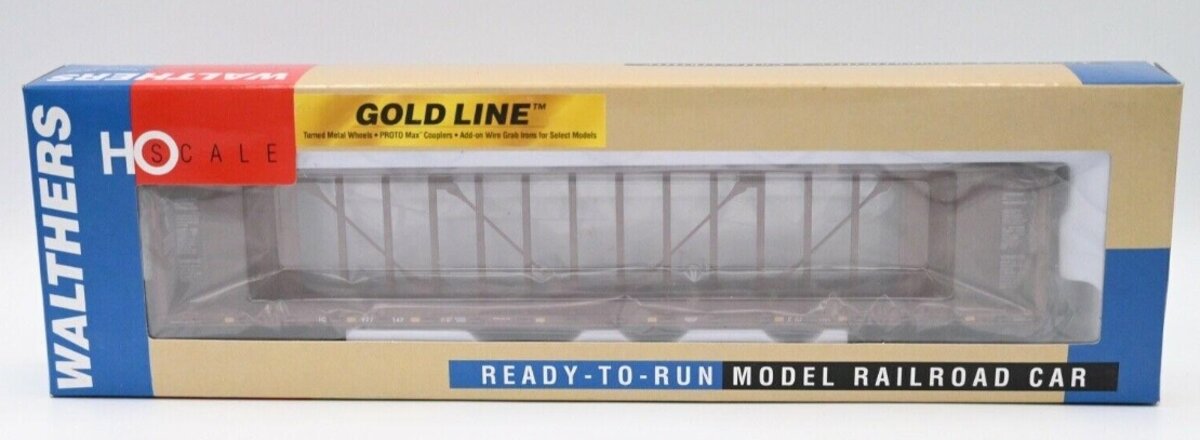 Walthers 932-41455 HO 72' Centerbeam Flat Car IC #977147 Gold Line