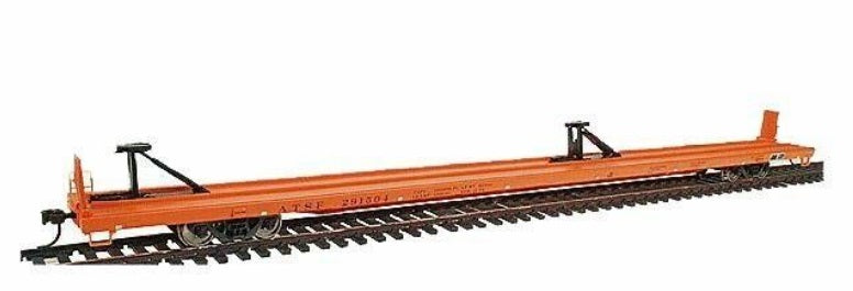 Walthers 932-40309 HO Scale ATSF 89' Flush Deck Flat Car #291504