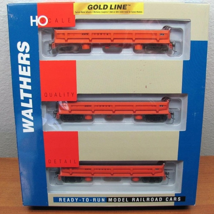 Walthers 932-37911 HO Difco Dump Car Amtrak #13914  #13918 #13929 (Box of 3)