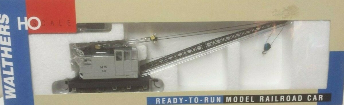 Walthers 932-41954 HO American Crane Powered/Standard DC MOW #X-2