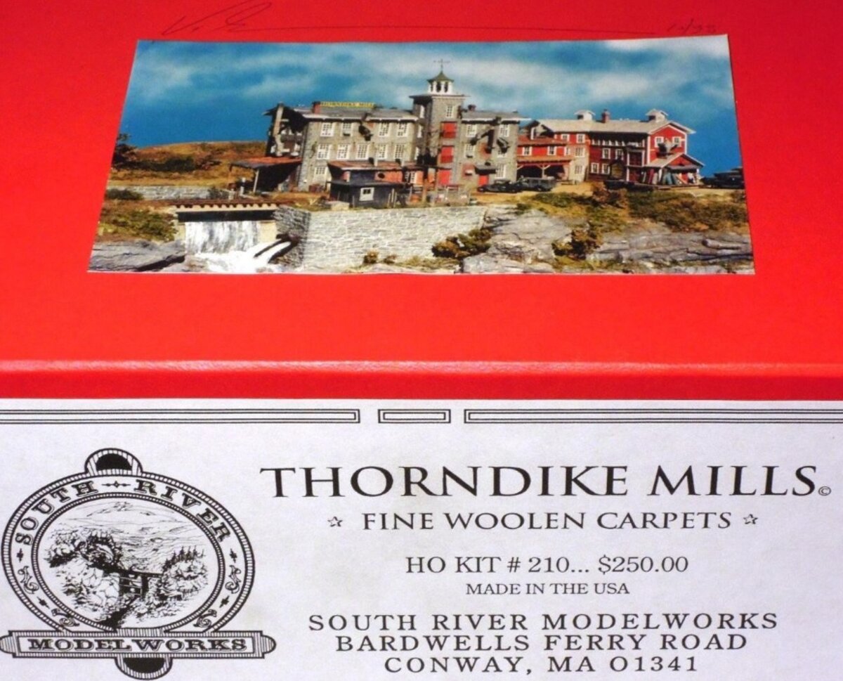 South River Model Works 210 HO Thorndike Mills Fine Woolen Carpets Building Kit
