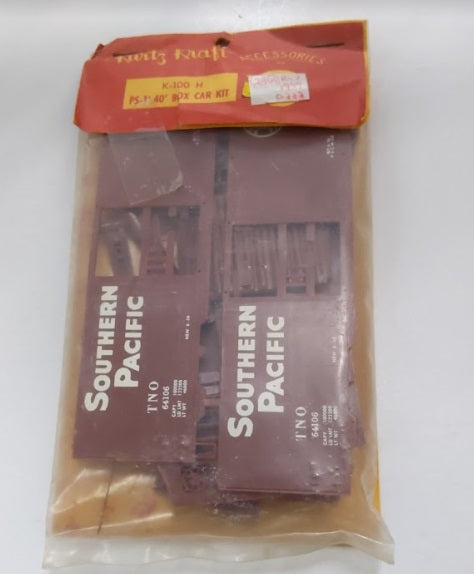 Kurtz-Kraft k-100H HO Southern Pacific PS-1 40' Boxcar Kit