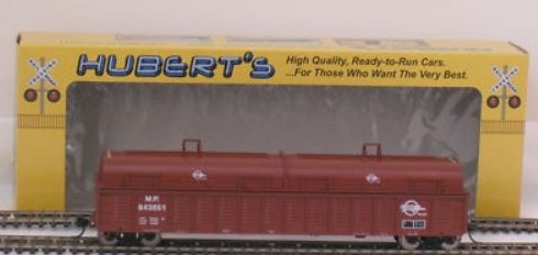Hubert's HO M.P. 50' Brown Covered Mill Gondola