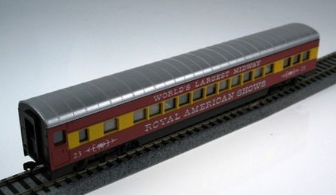 Con-Cor 0001-000908 HO Royal American Shows 72'' Coach Passrnger Car # 23
