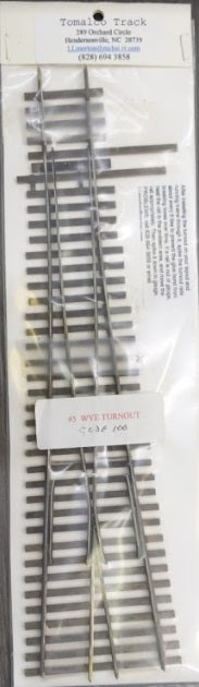 Tomalco S Code 100 #5 WYE Switch Turnout