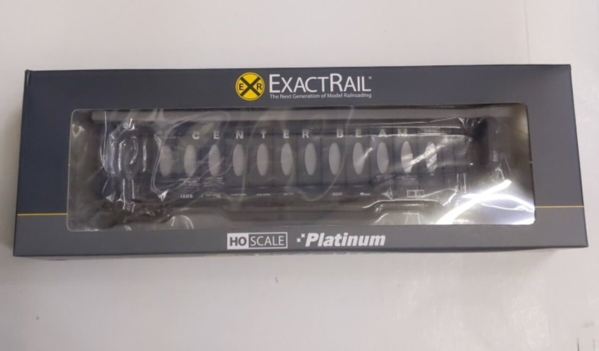 ExactRail EP-81102 HO Platinum Western Pacific Thrall 63' Centerbeam Flatcar