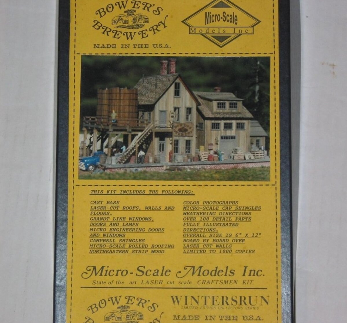 Micro-Scale Models MSW-007 HO Bower's Brewery Wintersrun Commercial Building Kit