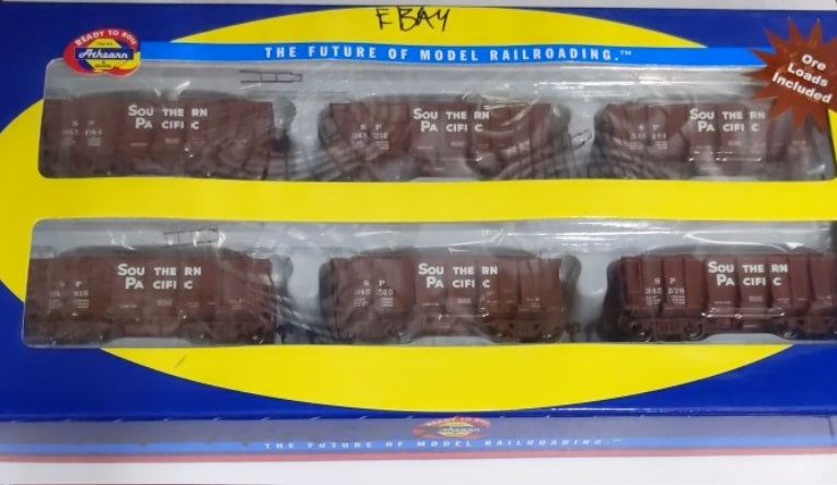 Athearn 97678 HO Southern Pacific 26' Low-Side Ore Cars (Pack of 6)
