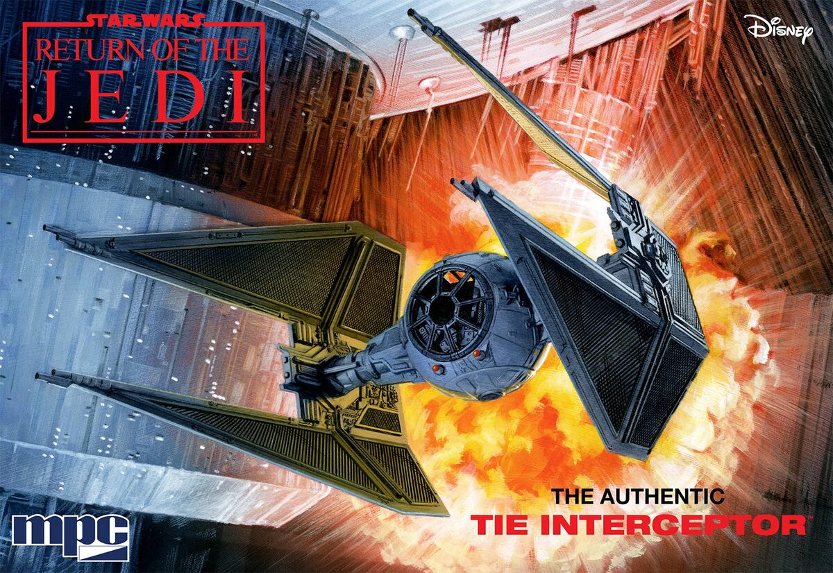 MPC 989 1:48 Star Wars: Return of the Jedi Tie Interceptor Plastic Model Kit