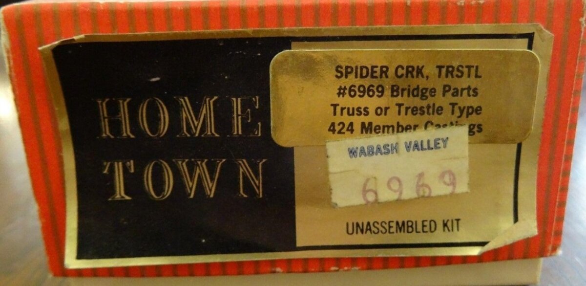 Home Town Models 6969 HO Spider Creek Trestle Bridge Metal Kit