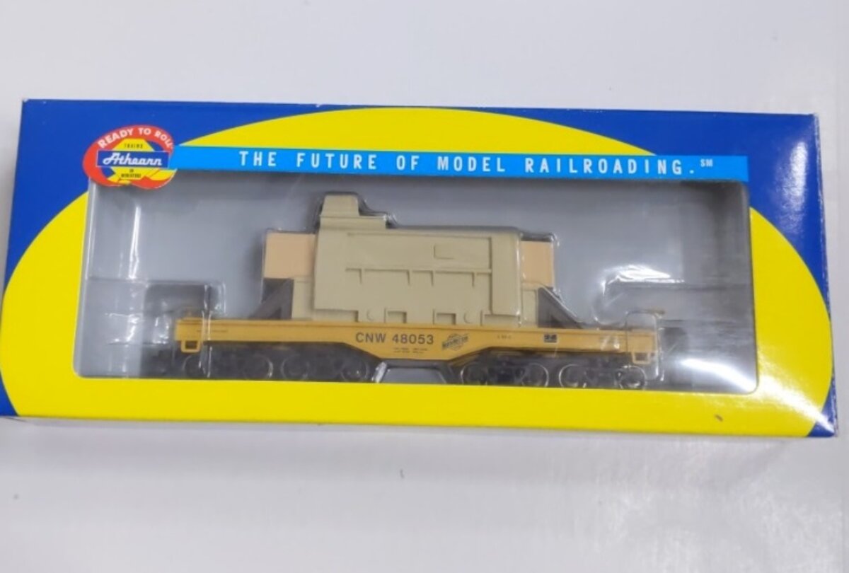 Athearn 92240 HO Chicago North Weastern C&NW Heavy Duty Flatcar #48053